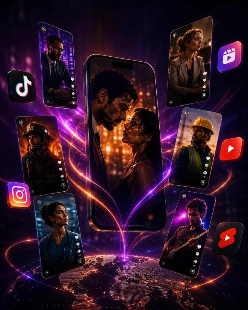 Vertical series ready to publish on TikTok, Reels and Shorts